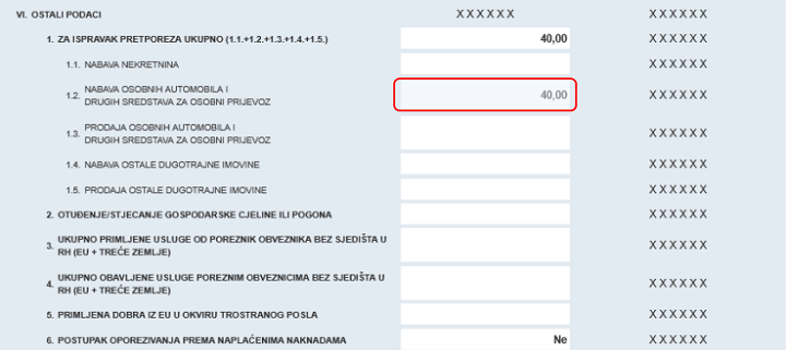 Iskazivanje 50% osnovice ulaznog računa za gorivo u polju III. i VI.1.1.2 PDV obrasca