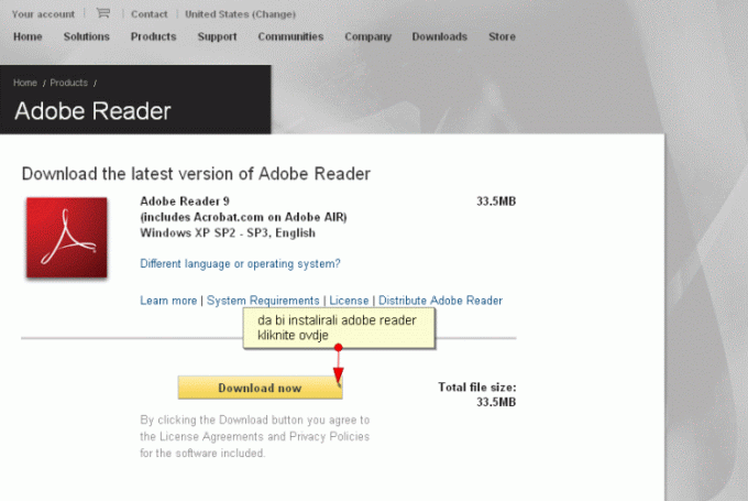 Na ovoj stranici možete preuzeti najnoviju verziju Adobe Readera