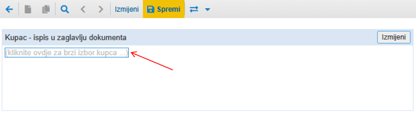 Dodavanje kupca B2B na eRačun