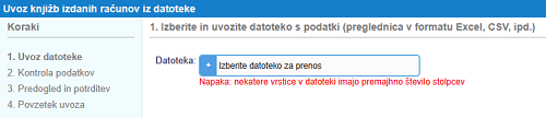 Datoteka ni v ustreznem datotečnem formatu ali ne vsebuje podatkov