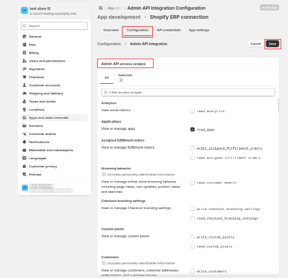 Omogočanje pravic dostopa