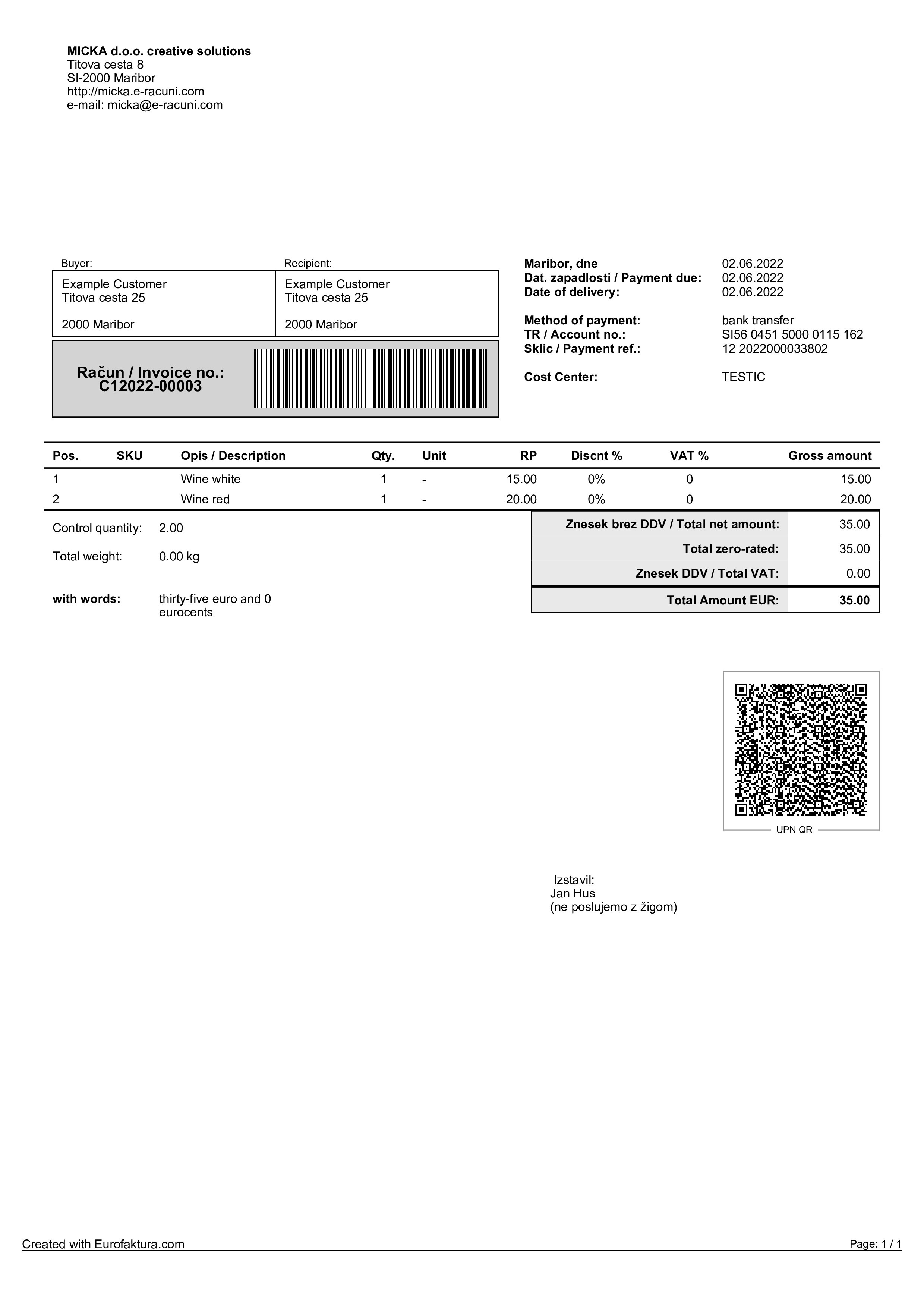 Slovenia Free invoicing Tax compliant cloud invoicing for Central Europe / Online ERP