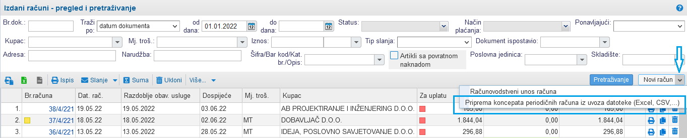 MasovnoKreiranjeKoncepataRacuna_UvozDatoteke